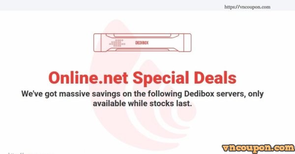 Online.net Server Specials Offer – Start-2-XS Dedibox Limited – Intel C2350/4GB 内存/500GB SATA 仅 4.99€每月