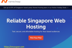 Namecheap – 节省 67% on Singapore 虚拟主机 Promo