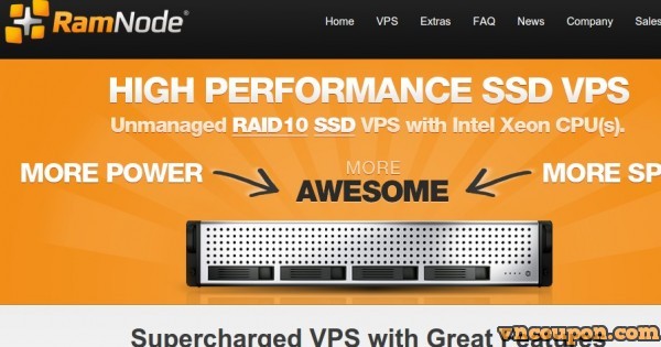 RamNode - 优惠10% 优惠券 Any New SSD VPS