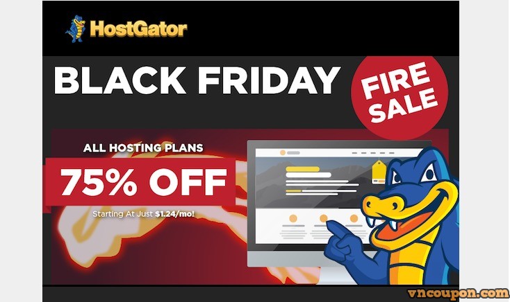 Hostgator – 黑色星期五 2014 Offer 优惠75% All Hosting Plan