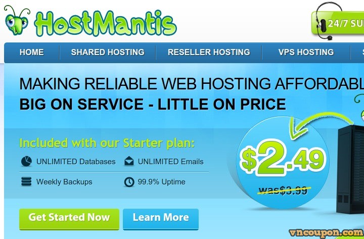 HostMantis – 优惠70% 虚拟主机 – New Singapore Location