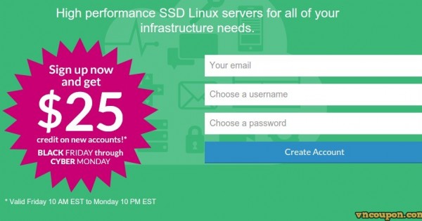 [黑色星期五 2014] Linode - get $25 credit for SSD 云服务器