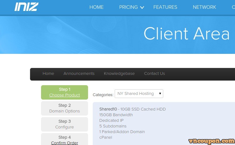 INIZ – cPanel 虚拟主机 最低 $7.50每年 – 免费Dedicated IP