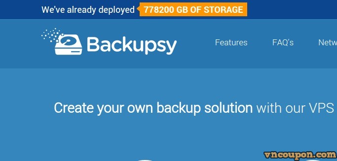[New Year 2015] Backupsy offer 终身优惠40% – Cheap Storage VPS 最高2TB HDD