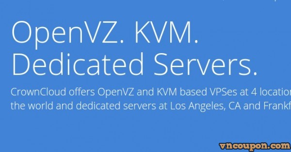 CrownCloud - 3GB内存OpenVZ VPS - $30每年 Deal Back in 洛杉矶