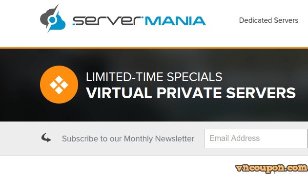 ServerMania 特价机 Offer – 2GB内存OpenVZ VPS 仅 $48每年