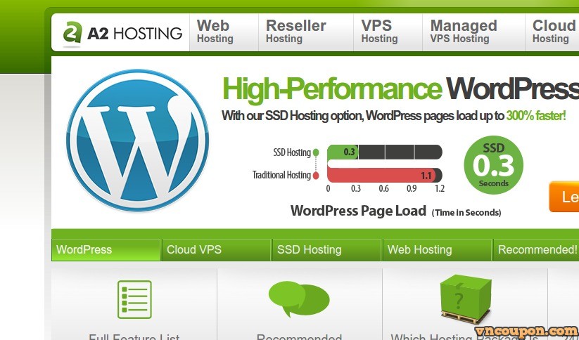 A2 Hosting – Fast WordPress Hosting – 优惠51% 优惠信息