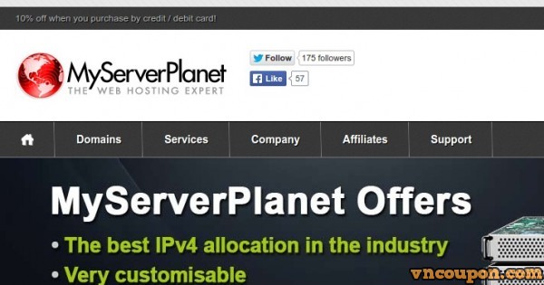 MyServerPlanet - 特价机 Offer VPS 最低 2.50英镑每年