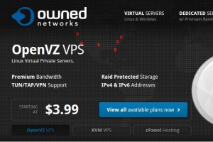 OwnedNetworks – Storage OpenVZ VPS 最低 $13每年