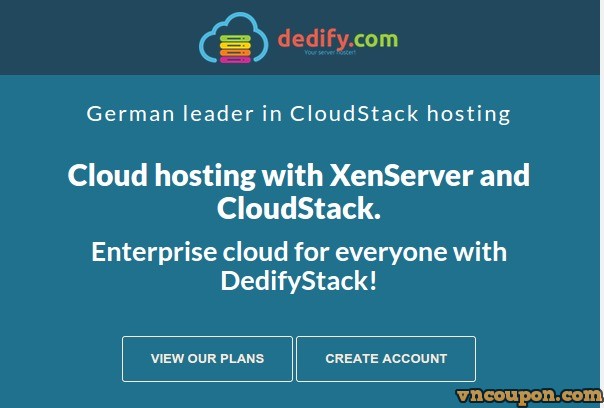 DedifyStack – Private Cloud 最低 0.004€/h、get 20% credits 【免费】