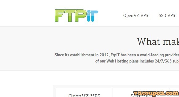 FtpIT - 1 GB内存VPS Promo, 优惠50% First Month
