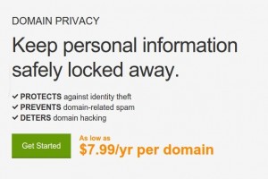Godaddy 域名 Privacy – 1$每年 Private Registration 优惠券