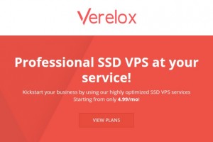 Verelox – 1GB内存KVM VPS 仅 2.99 €/mo – 优惠30% 永久
