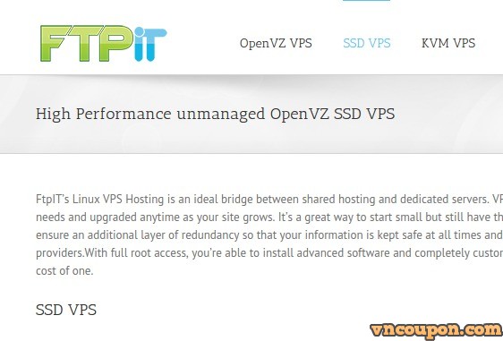 FTPiT – SSD VPS 提供 starting at $1.99每月 in 3 US位置
