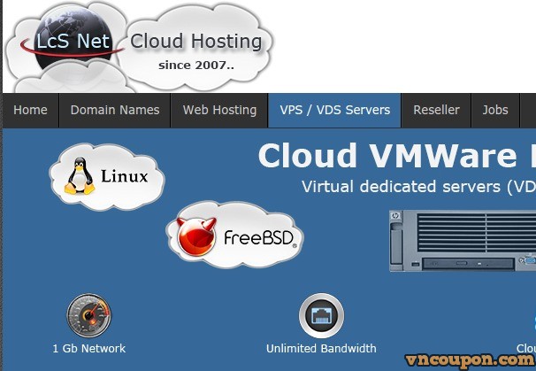 LcSNet Offshore Cloud VPS – 45%折扣 KVM & 67%折扣 VMWare
