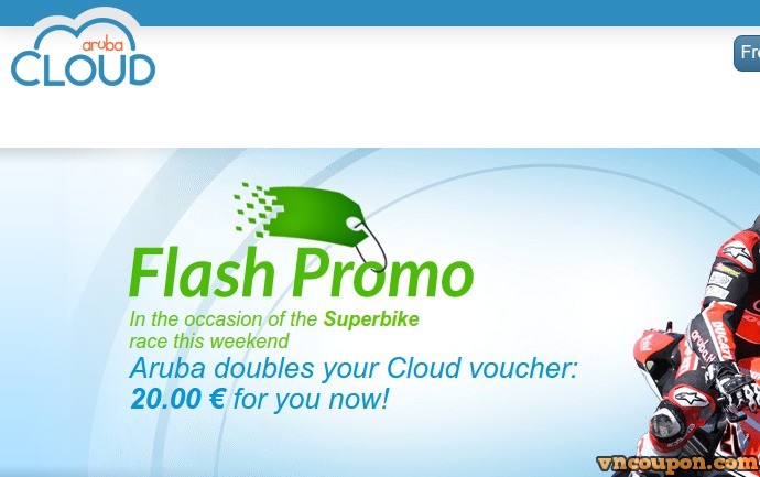 ArubaCloud Flash Promo – doubles voucher €20.00 for you now – VMware VPS starting 最低 €1.00每月