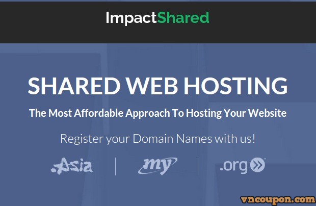 Impact Shared – 优惠50% 永久 cPanel SSD 虚拟主机