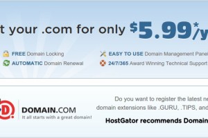HostGator – Get your .com 域名 for 仅 $5.99每年