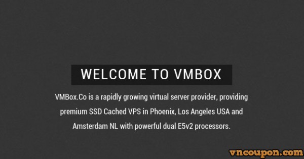 VMBox.Co - KVM VPS in 洛杉矶 & Netherlands! 优惠50% 优惠码