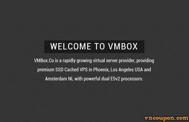 VMBox.Co – KVM VPS in 洛杉矶 & Netherlands! 优惠50% 优惠码