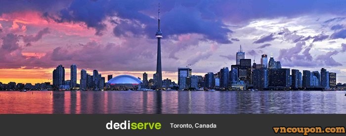 Dediserve – Toronto, Canada Now Live! 优惠50% Cloud VPS