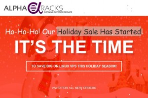 AlphaRacks – Holiday Sale Has Started – VPS starting 最低 $3每年