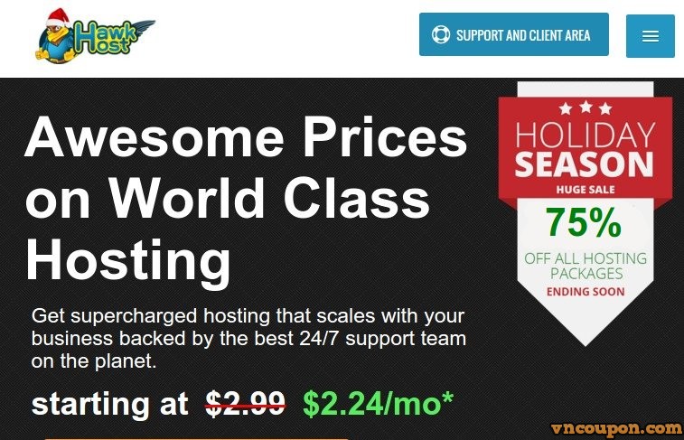 [Xmas 2015] Hawk Host – Seven Days of圣诞节 Sale