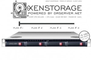 DrServer.net – XenStorage 100GB & 512MB内存only $20每年 – OpenVZ VPS 最低 $1每月