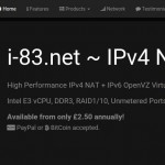 i-83.net – 高性能 IPv4 NAT VPS – New Location New Delhi, India & Singapore 最低 2.50英镑每年 – Unmetered Port