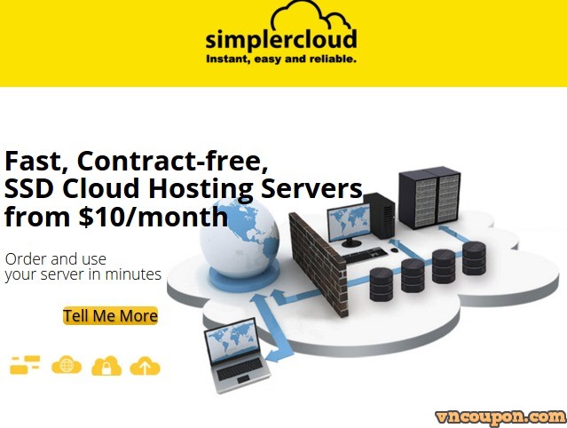 SimplerCloud – 优惠50% 1GB内存KVM SSD VPS 仅 $5每月 in Singapore