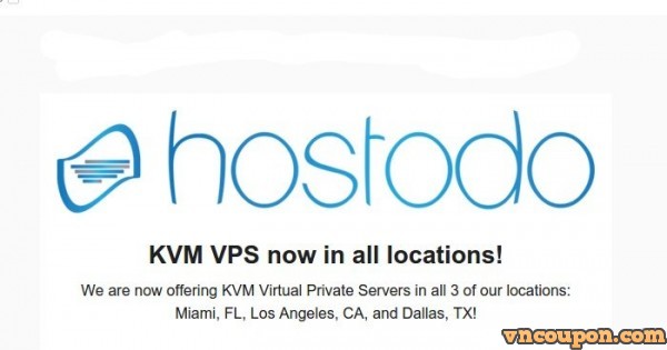 Hostodo - KVM VPS now in all位置 - 62.终身优惠5% 优惠券 starting $1.5每月