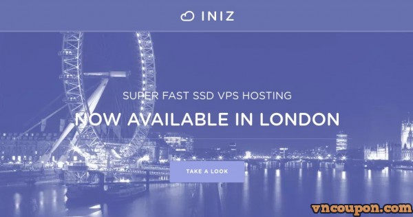 INIZ - New SSD KVM VPS 提供 - 优惠20% 优惠券 - New位置 in UK & Virginia US