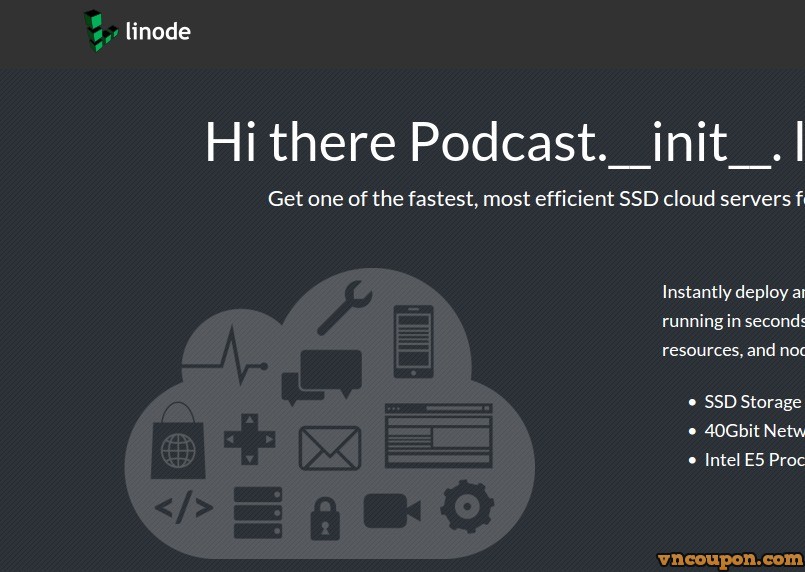 Podcast – get $20 Linode Credit toward your first bill!