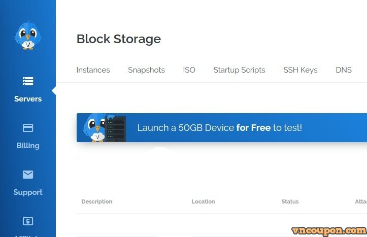 Vultr Block Storage – Launch a 50GB Storage Instance 【免费】!