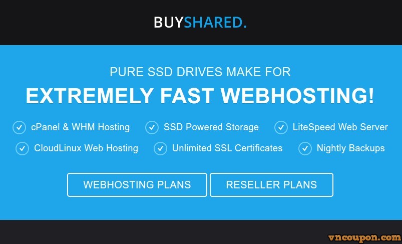 BuyVM.NET – BuyShared 虚拟主机 $8每年, Resellers Hosting $2.00每月, Dedicated IPv4, 免费SSL Certificates