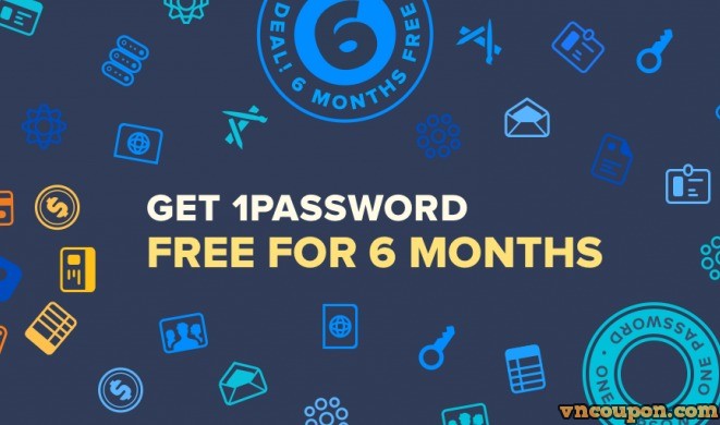 1Password – New Subscription Service – get 6 months free!