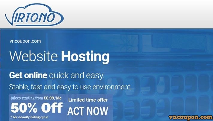 Virtono – cPanel SSD Hosting 最低 €9每年