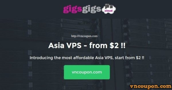 GigsGigsCloud - Asia 香港 VPS 最低 $2每月