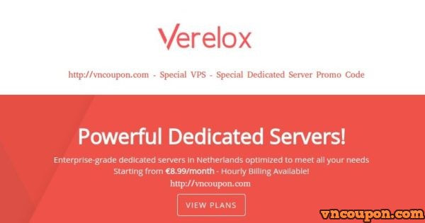 Verelox - 特价机 独服 最低 €8.99每月