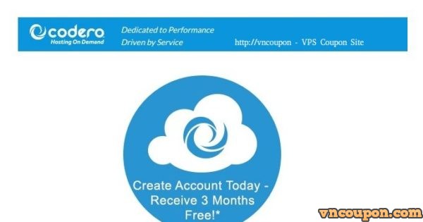 Codero Cloud VPS 最低 $5每月 - 免费3 months - Hourly Price - 10 Gigabyte Uplinks