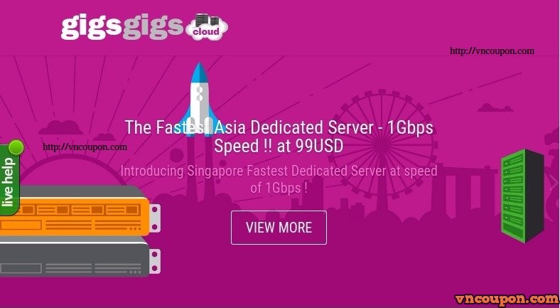 [12.12 优惠信息] GigsGigsCloud – 香港 & Singapore VPS 最低 $1.8 USD每月