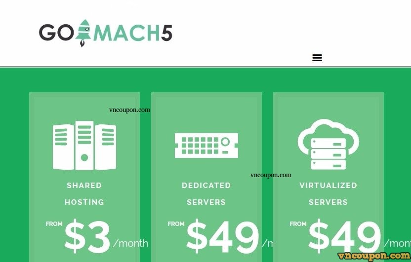 [XMAS 2016] Go Mach 5 – 优惠50% KVM VPS 最低 $5每月