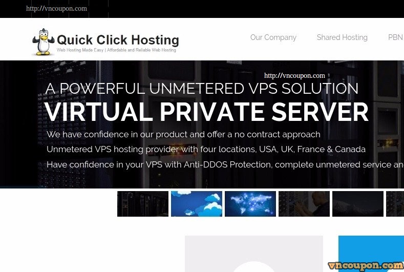 Quick Click Hosting – Unmetered VPS 500Mbps Port including Anti-DDoS Pro 最低 $3每月