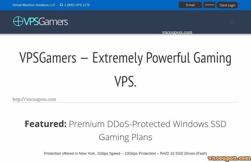 VPSGames – Extremely Powerful Gaming VPS 最低 $15每月