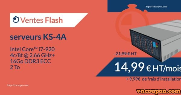 Kimsufi KS-4A - 特价机 独服 仅 €14.99每月 - Core i7-920/ 16 GB RAM/ 2 TB Hard Disk