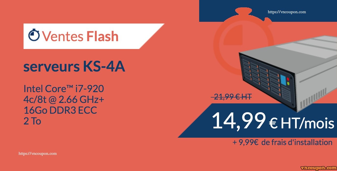 Kimsufi KS-4A – 特价机 独服 仅 €14.99每月 – Core i7-920/ 16 GB RAM/ 2 TB Hard Disk