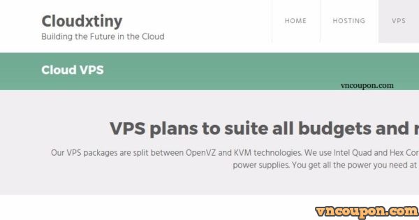 Cloudxtiny - 廉价VPS 3.00英镑每年, 1TB HDD KVM VPS 5英镑每月