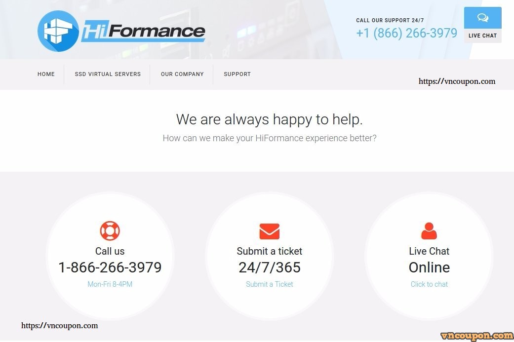 HiFormance – 特价机 OpenVZ VPS 最低 $0.75每月 – 4位置 – DOUBLE CPU OR MEMORY ON 3 YEAR PREPAY