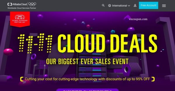 Alibaba Cloud Singles Day 提供 - Biggest Sale of the year 最高95% (Remind)