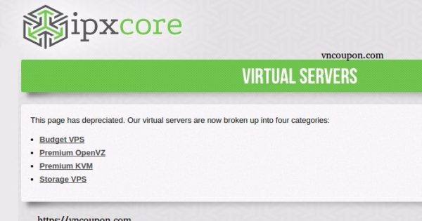 IPXcore - OpenVZ & KVM VPS 最低 $1每月 in Arizona